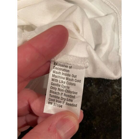 Kim Rogers Women's 2XL White Off Shoulder Blouse Lace Detail Summer - Picture 7 of 9